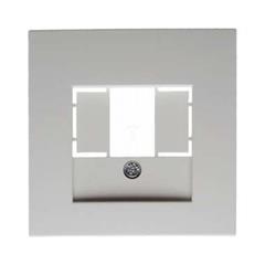Berker B.1/B.3/B.7 Glas Element centralny do gniazda TAE i głośnikowego śnieżnobiały 10331909