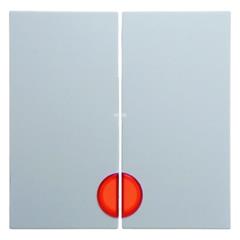 Berker B.1/B.3/B.7 Glas Klawisz podwójny z soczewką czerwoną śnieżnobiały 16271909