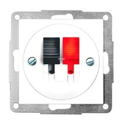 polo.Fiorena Gniazdo głośnikowe pojedyncze białe 22061002