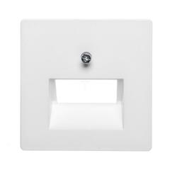 Berker Q.1 Element centralny do gniazda przyłączeniowego UAE podwójnego śnieżnobiały aksamit 14096089