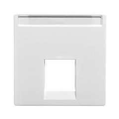 Merten System M Płytka centralna pojedyncza gniazda komputerowego RJ45 biała MTN469825