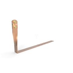 Uchwyt drutu odgromowego pod dachówkę z zaczepem skręcony L-330mm miedziany 11.2/Z/S CU /91103003/