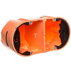 Berker TS Puszka podtynkowa podwójna do sensorów dotykowych 68x136x76mm pomarańczowa 1870