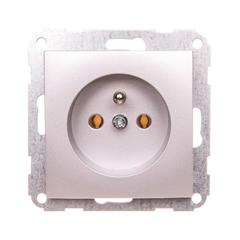 polo.Fiorena Gniazdo pojedyncze z/u 16A 250V aluminium 22000119