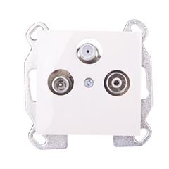 polo.Fiorena Gniazdo antenowe RTV-SAT końcowe kremowy 22035303