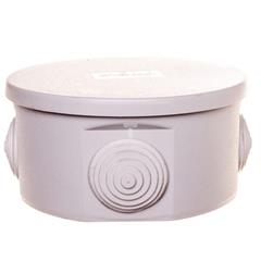 Puszka hermetyczna natynkowa fi 100mm IP44 szara PO-100 31.3