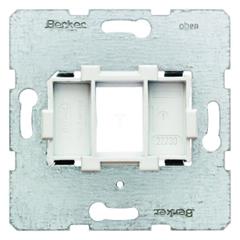 Berker R.1/R.3 Płytka nośna pojedyncza z białym elementem mocującym mechanizm 454002