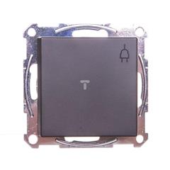 Merten System M Gniazdo pojedyncze Schuko 16A IP20 z klapką antracyt MTN2311-0414