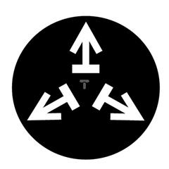 Wkładka przycisku grzybkowego 22mm płaska czarna z symbolem M22-XDP-S-X15 218269