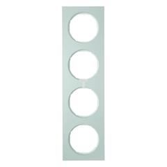 Berker R.3 Ramka poczwórna aluminiowa biała 10142274