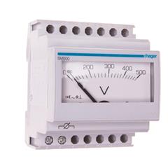 Woltomierz analogowy 0-500V klasa 1,5 4 moduły SM500
