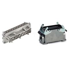 Zestaw kompletny 24+PE stykowy żeński /obudowa gniazda cokołowa + wkład/ EPIC KIT H-BE 24 BS SGR M25 75009653