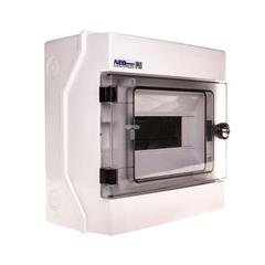 Rozdzielnica hermetyczna modułowa 1x8 z zamkiem natynkowa IP65 RH-8/Z 36.9