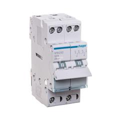 Przełącznik modułowy z pozycja centralną OFF 1-0-2 32A 2P 230V SFB232