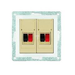 polo.Fiorena Gniazdo głośnikowe podwójne kremowe 22029103