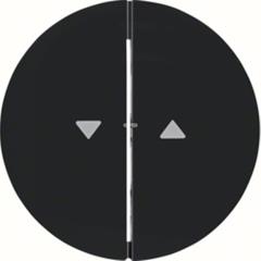 Berker R.1/R.3 Klawisz podwójny z symbolem „Strzałka” czarny 16252045