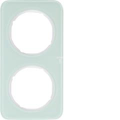 Berker R.1 Ramka podwójna szklana biała 10122109