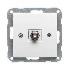 polo.Fiorena Gniazdo / przyłącze pojedyncze antenowe typu F białe 22034302