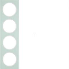 Berker R.3 Ramka poczwórna szklana biała 10142209