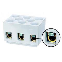 Listwa zaciskowa 3-torowa 4mm2 z podkładką biała LTE3-4.0P 25323426