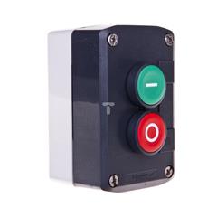 Kaseta sterownicza 2-otworowa z przyciskami zielony/czerwony IP65  XALD213