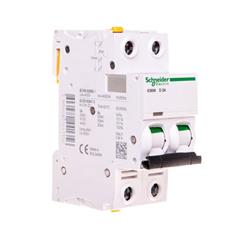 Wyłącznik nadprądowy 2P D 2A 6kA AC iC60N A9F05202