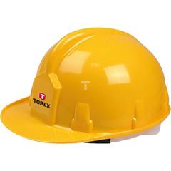 Kask ochronny atestowany regulowany obwód 55-65cm żółty 82S200