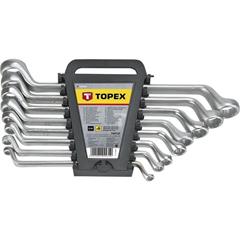 Klucze oczkowe odgięte 6-22 mm (zestaw 8 szt.) 35D856