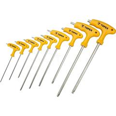 Klucze Torx typu T T10-T50 mm Stal CrV (zestaw 9 szt.) 35D968