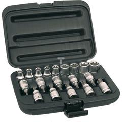 Końcówki wkrętakowe i nasadki 1/2 cala (zestaw 19 szt.) 39D379