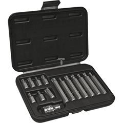 Końcówki wkrętakowe Torx T20-T55 redukcja stal S2 (zestaw 15 szt.) 39D391