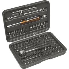 Końcówki wkrętakowe z uchwytem grzechotką (zestaw 101 szt.) 39D359