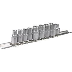 Nasadki Torx 1/4 cala 3/8 cala stal CrV (zestaw 9 szt.) 39D375