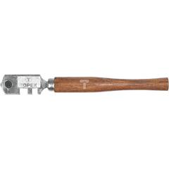 Nóż do szkła drewniany uchwyt obrotowa głowica z 6 ostrzami 14A710