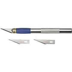 Nóż modelarski 155 mm 3 ostrza metalowy uchwyt 17B703