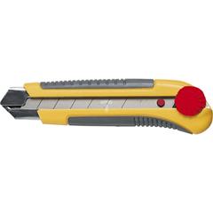 Nóż z ostrzem łamanym 25mm blokada śrubowa metalowe prowadnice korpus z tworzywa 17B490