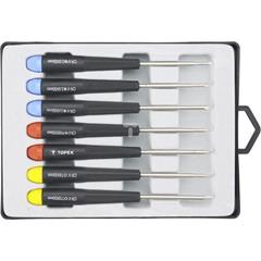 Wkrętaki precyzyjne 1,5x50mm 2x50mm 2,5x50mm PH000x50mm PH0x50mm T8x50mm T10x50mm (zestaw 7 szt.) 39D552