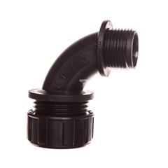 Dławnica kątowa do węża osłonowego M20 IP65 SILVYN MPC 90stopni M20x1,5/2 czarna 55502482