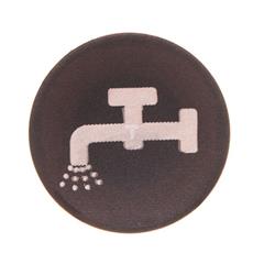 Wkładka przycisku 22mm płaska czarna z piktogramem PŁYN M22-XD-S-X16 218182