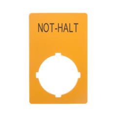Tabliczka opisowa żółta prostokąt 50x33mm NOT-HALT M22-XZK1-D99 121089