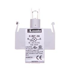 Oprawka z LED czerwona 18-30V AC/DC 8LM2TLB4