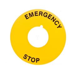 Tabliczka opisowa STOP fi60mm okrągła 8LM2TAU115 /10szt./