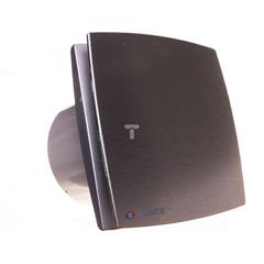 Wentylator łazienkowy fi 125 230V 16W 167m3/h 34dB timer i higrostat szczotkowane aluminium 125LDATH