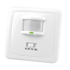 Czujnik ruchu i dźwięku 40/500W 140 stopni biały OR-CR-206