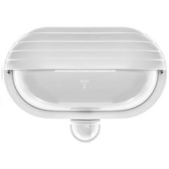 Oprawa oświetleniowa ścienna SAMUM z czujnikiem ruchu 180 stopni i przesłoną 60W E27 IP44 klosz mleczny biała OR-OP-304WE27ZMR