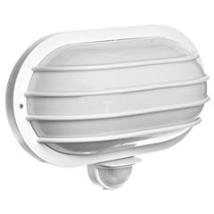 Oprawa oświetleniowa ścienna SOLANO z czujnikiem ruchu 180 stopni 60W E27 IP44 poliwęglan mleczny biała OR-OP-307WE27ZMR