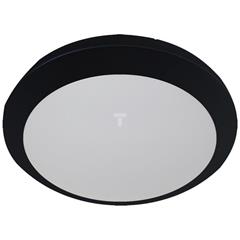 Plafoniera hermetyczna BRYZA LED 60x SMD2835 12W IP66 poliwęglan mleczny barwa biała chodna czarna OR-PL-340BLPM4