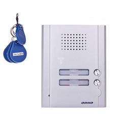 Zestaw domofonowy dwurodzinny z czytnikiem breloków LEGIO MULTI biały/ srebny OR-DOM-QH-912