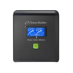 UPS POWER WALKER LINE-INTERACTIVE 750VA 4xIEC 230V, czysta sinusoida, RJ11/45 IN/OUT, USB, LCD VI 750 PSW