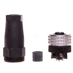 Złącze wtykowe żeńskie M12 4-pinowe proste XZCC12FDM40B